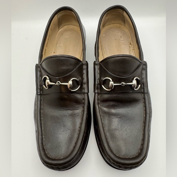 Gucci Horsebit Accent Leather Loafers Women’s Size 8 - Picture 1 of 15